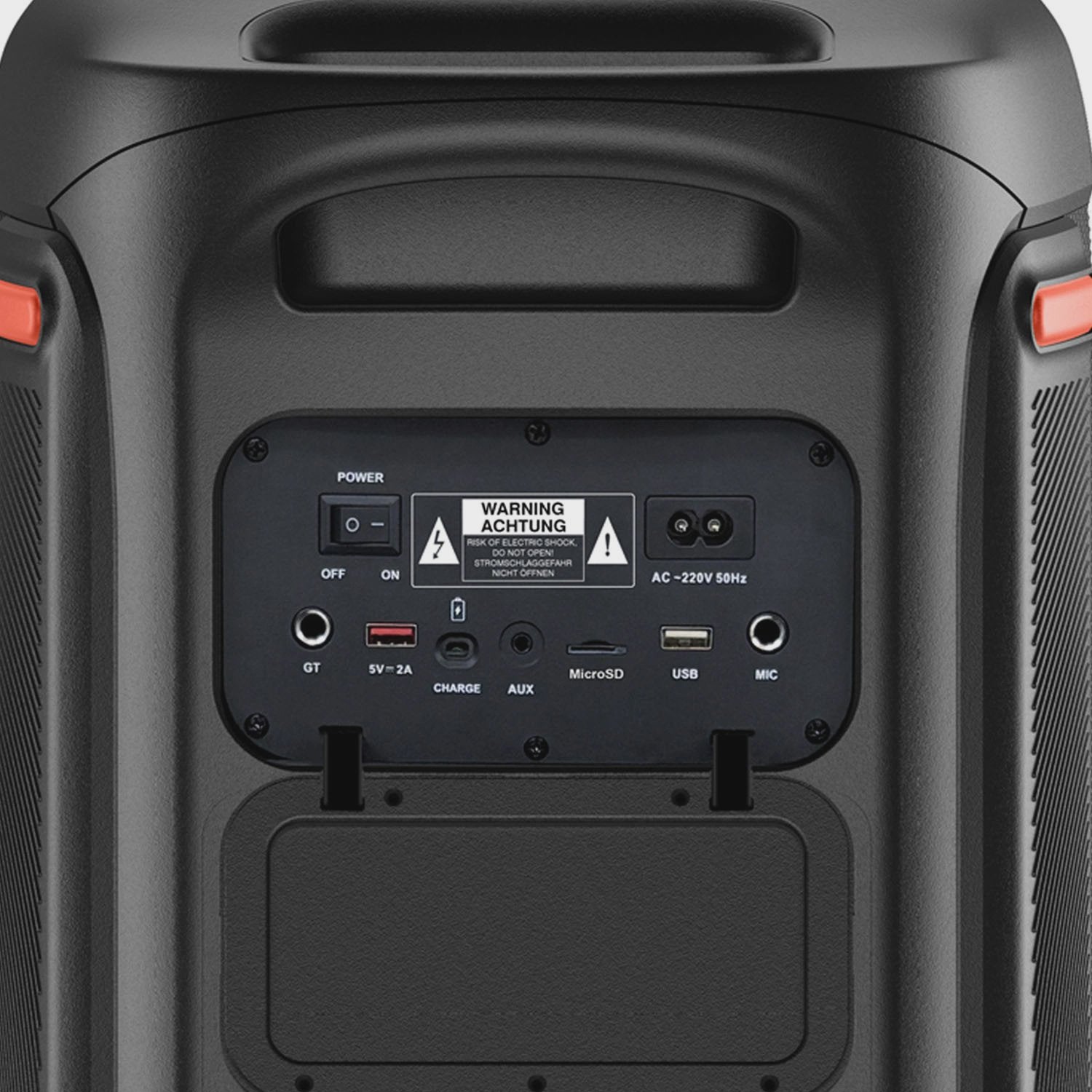Bluetooth Party Speaker, 2x10" Woofers, 200W, LED Lights