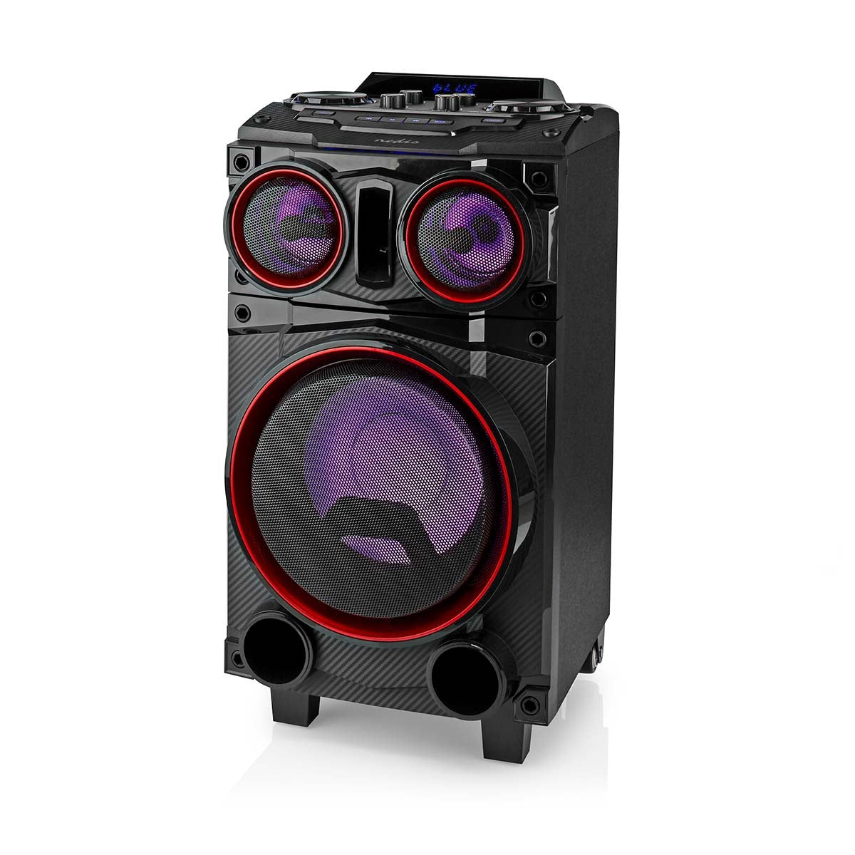 Bluetooth® Party Speaker | Maximum battery play time: 6.5 hrs | 120 W | Carrying handle | Party lights | Equalizer | Black
