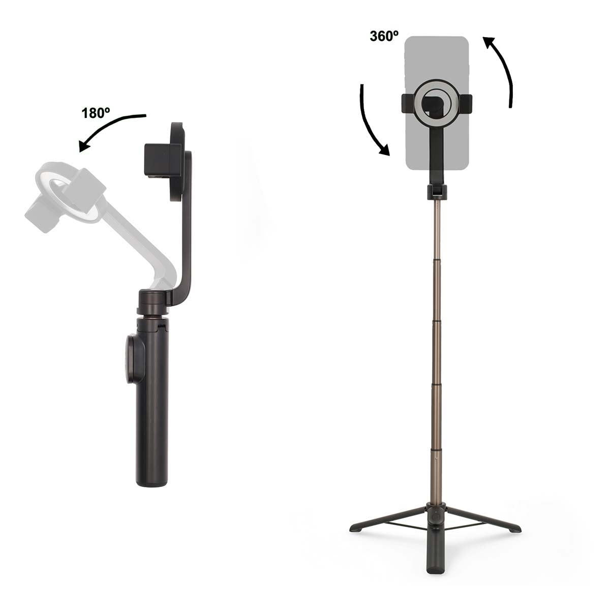 Bluetooth® Selfie Stick | Bluetooth® version: 5.0 | Maximum screen size: 7 " | Folded lenght: 17 cm | Unfolded length: 61 cm | Maximum weight capacity: 1000 g | Battery Powered