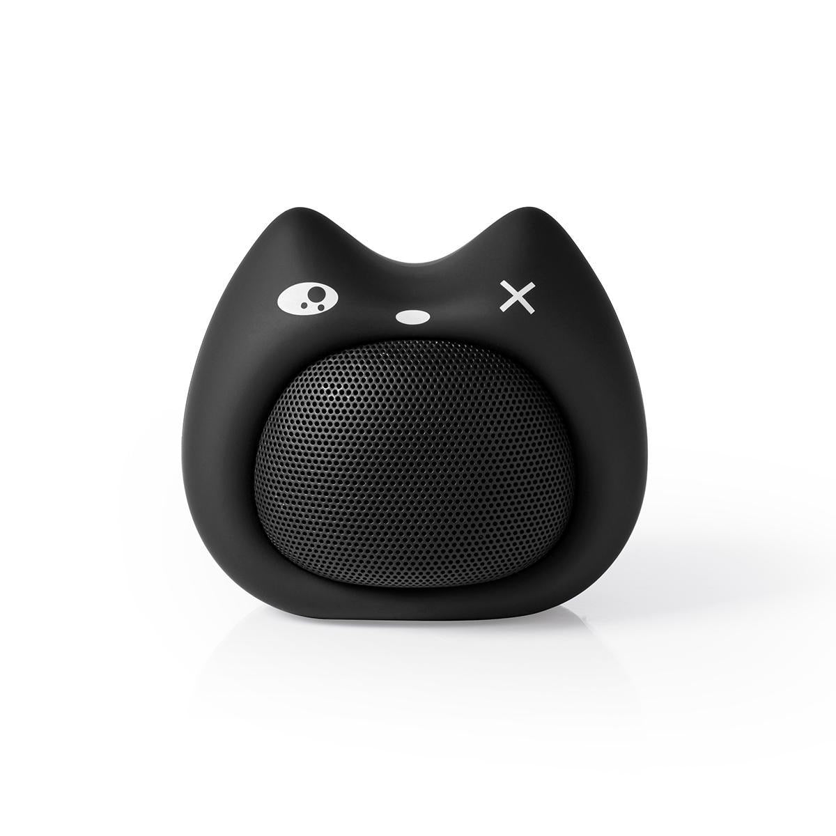Bluetooth® Speaker | Maximum battery life: 3 hours | Handheld design | 9 W| Mono | Built-in microphone | Syncable | Animatick's Kelly Kitten | Black