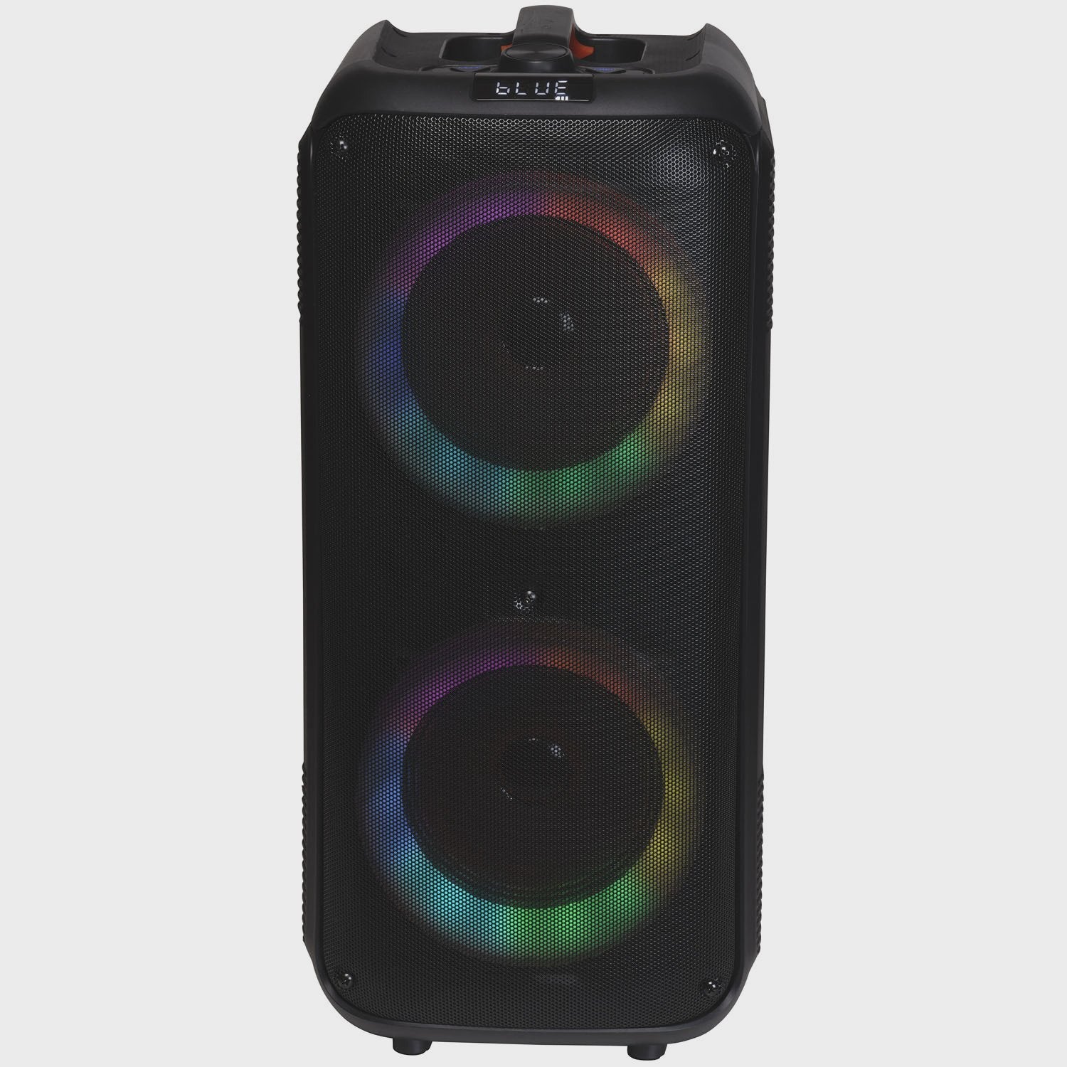 Bluetooth Speaker with LED Lights, Dual 6.5" Woofers, 20W Battery