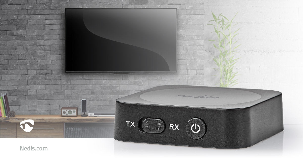Bluetooth® Transceiver | Connection input: 1x AUX | Connection output: 1x AUX | SBC | Up to 1 unit | Maximum battery life: 6 hours | Black