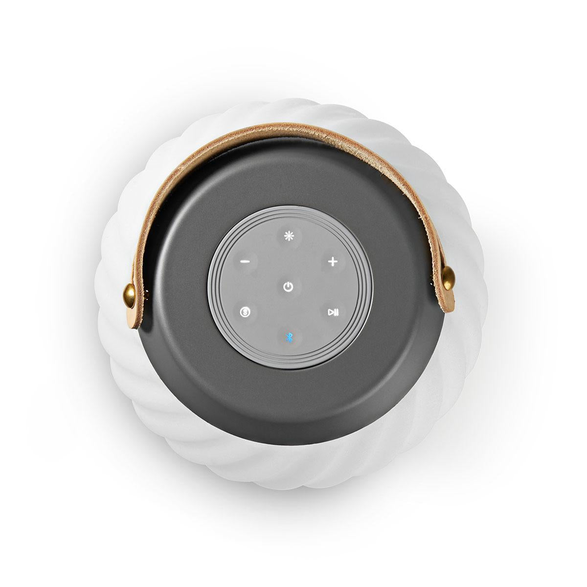 Bluetooth speaker with mood lighting | 6 hours | Ambient design | 60 W | Mono | RGB / Warm White | IPX5 | Syncable | Grey/White