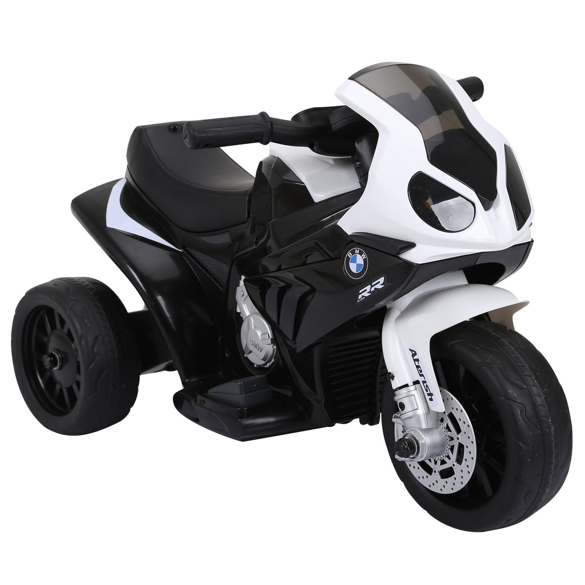 Bmw S1000Rr Licensed Electric Children'S Motorcycle Children'S Vehicle With Battery, Tricycle, Steel, Black, 66X37X44 Cm