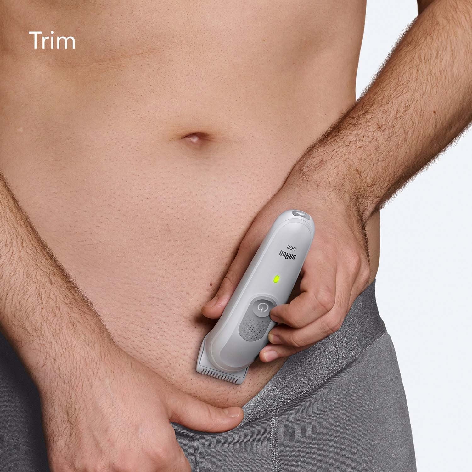 Body Groomer, Gentle Grey, Cordless Use