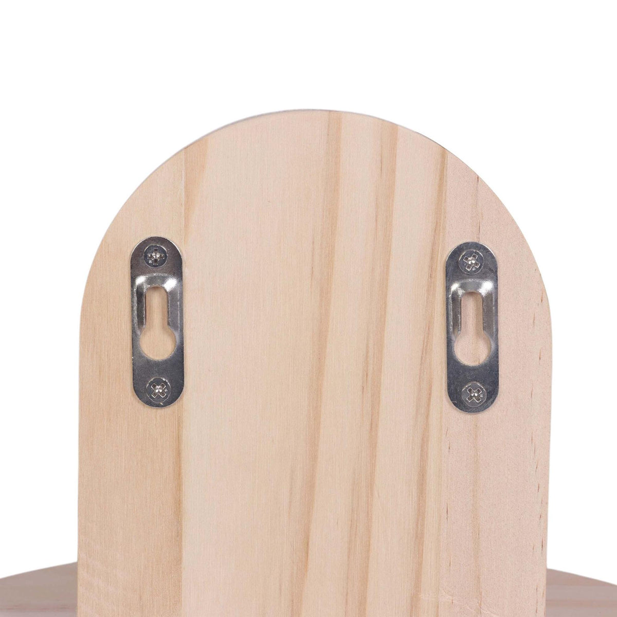 Boho Wooden Wall Shelf Set, 2pc – Natural Pine