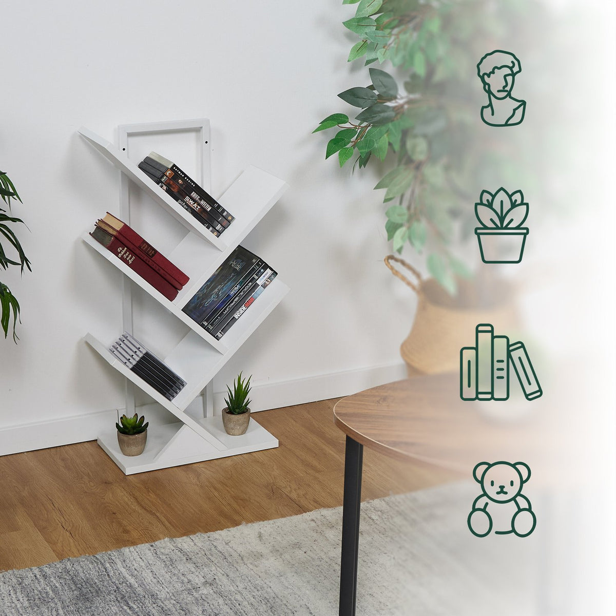 Bookcase 4 compartments