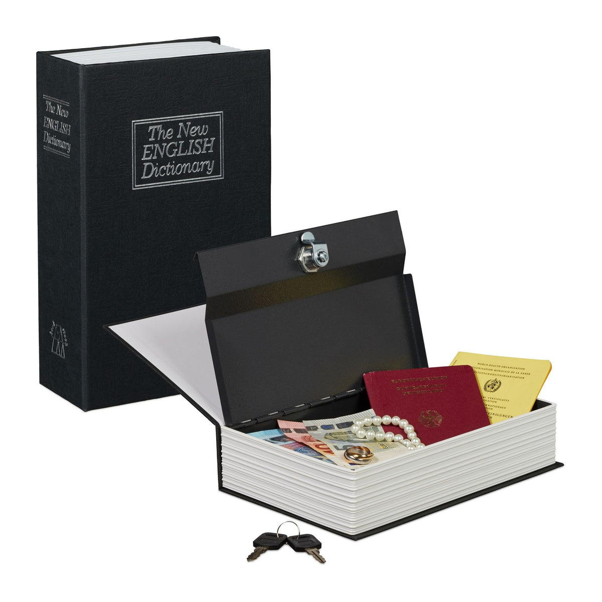 Book secure as dictionary with key