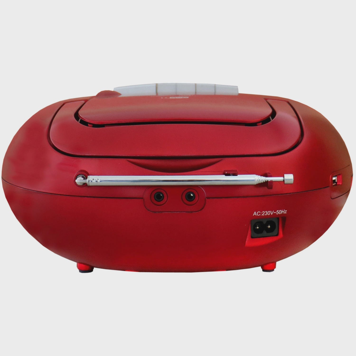 Boombox CD/MP3 Player with DAB+/FM Radio, USB, Red