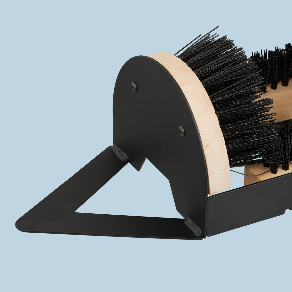 Boot Cleaner with Surround Brushes and Footrest