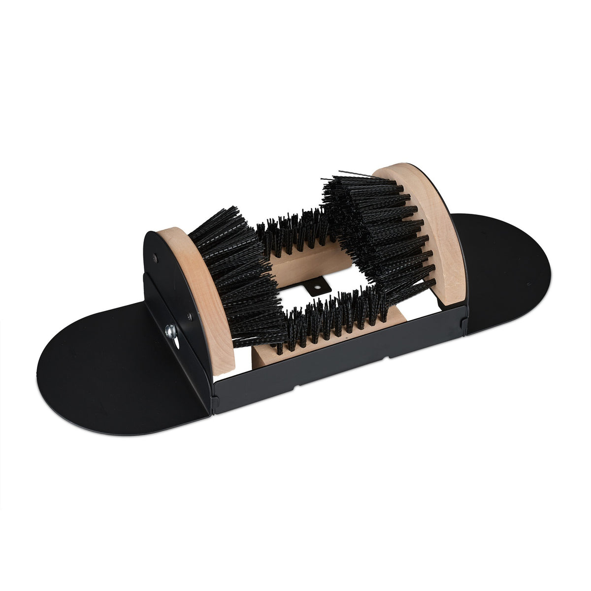 Boot Scraper with Triple-Sided Cleaning Brushes