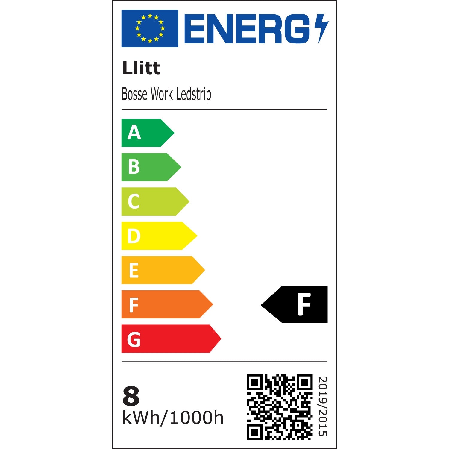 Bosse Work Ledstrip work lighting 10m IP65 4000K 80W 8000lm
