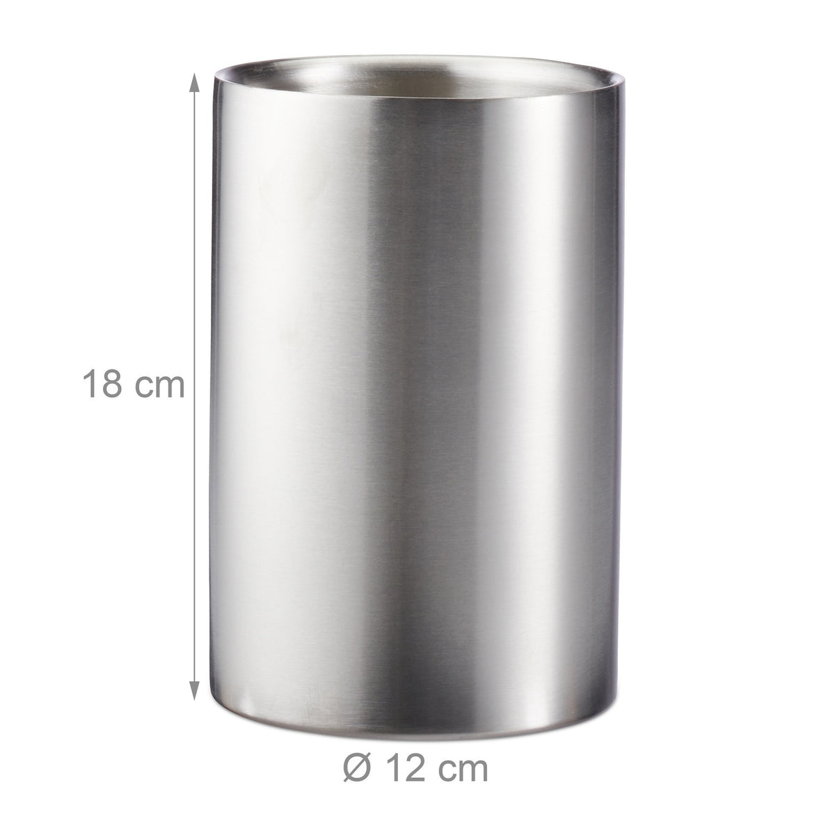Bottle cooler in stainless steel