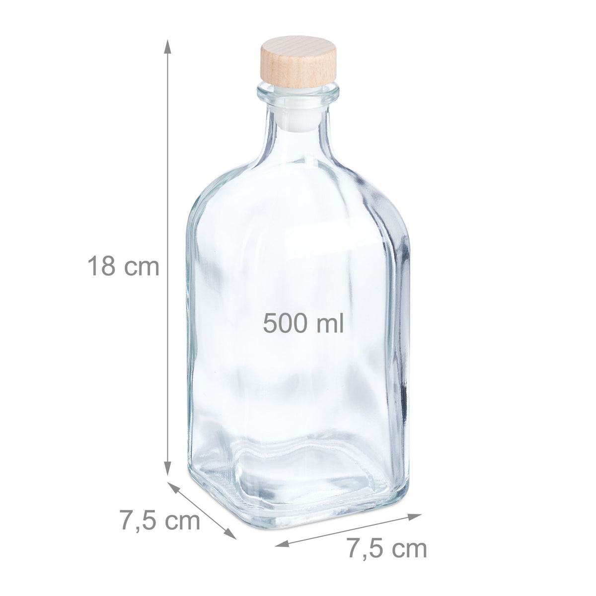 Bottles for refilling 6-pack 500 ml