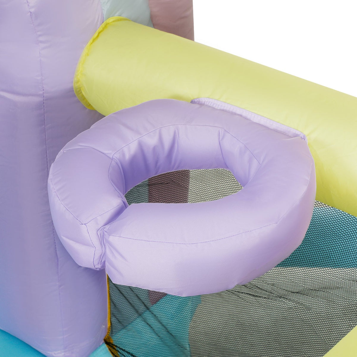Bouncy Castle with Blower, Slide, Jump, Basketball Hoop Inflatable Jumping Castle with Carry Bag for Indoor Outdoor for Children Ages 3-8, 340 x 220 x 180 cm |