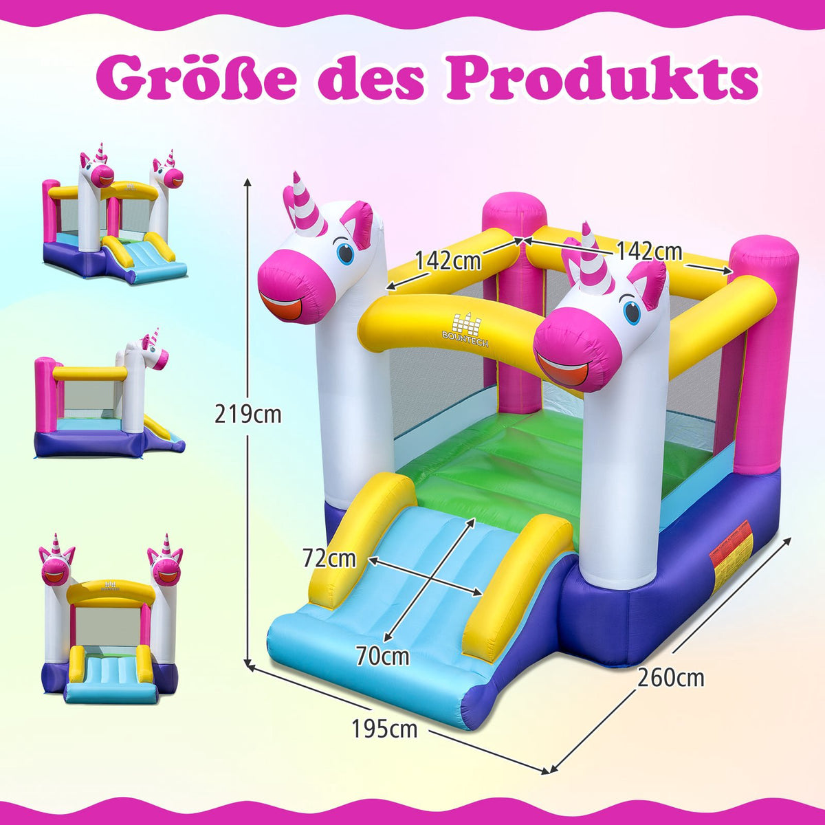 Bouncy Castle with Slide – Durable Oxford Fabric, Indoor/Outdoor