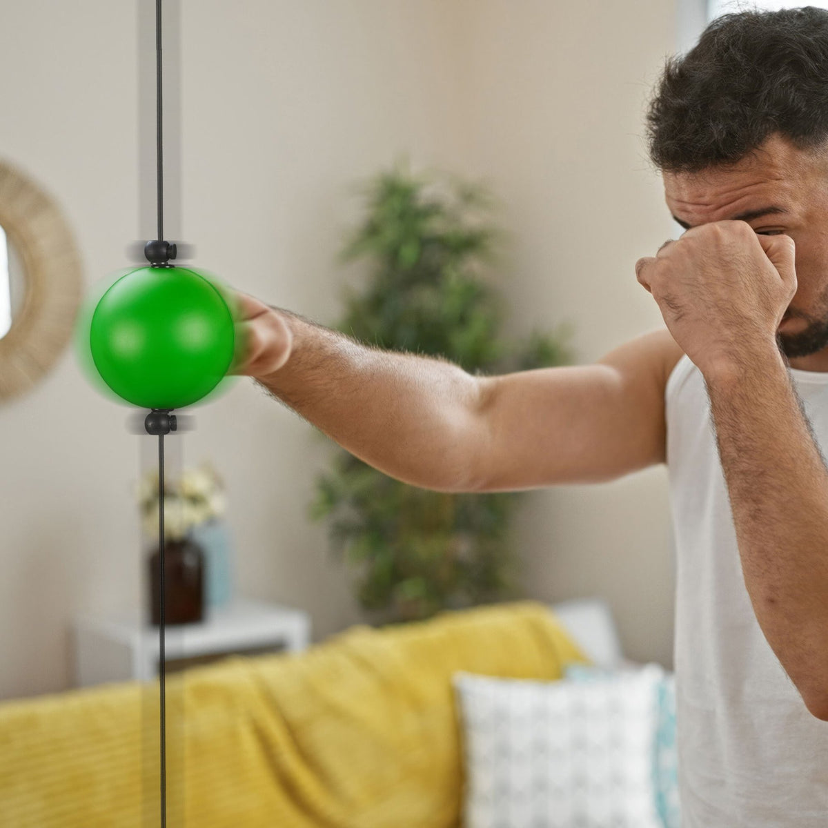 Boxing with reflex balls