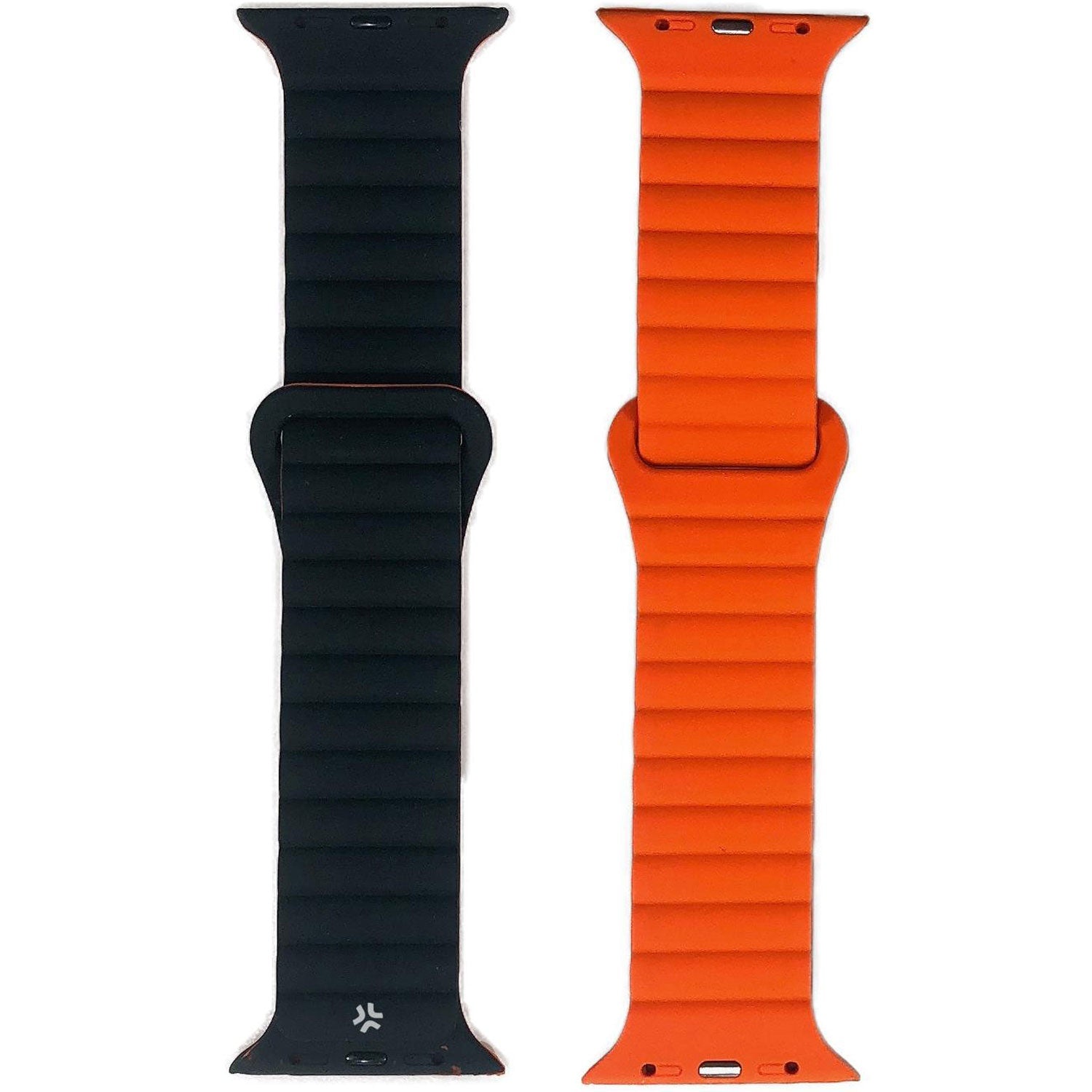 Bracelet for Apple Watch 42/44/45mm Magnetic Black/Orange
