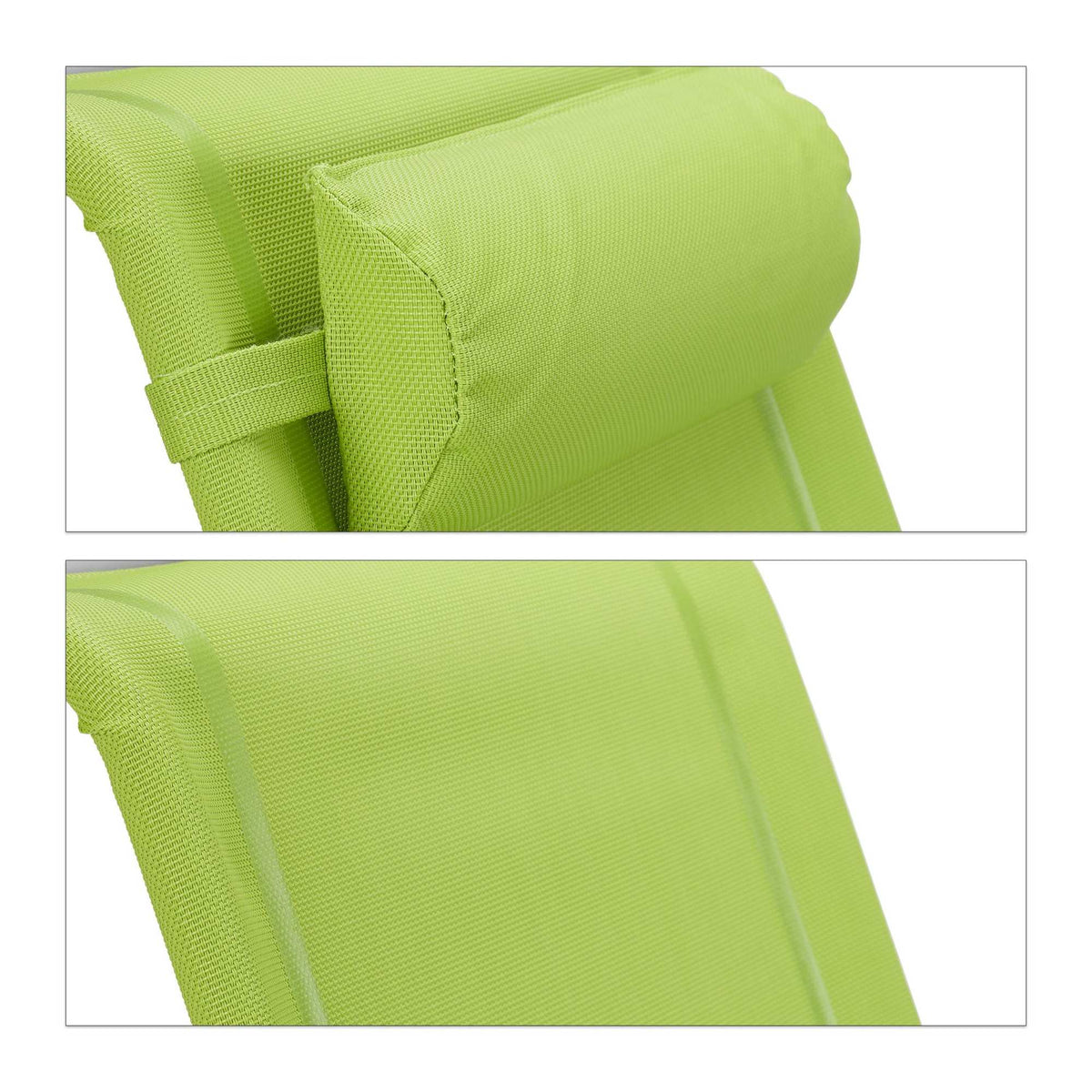 Brass chair with neck pillow