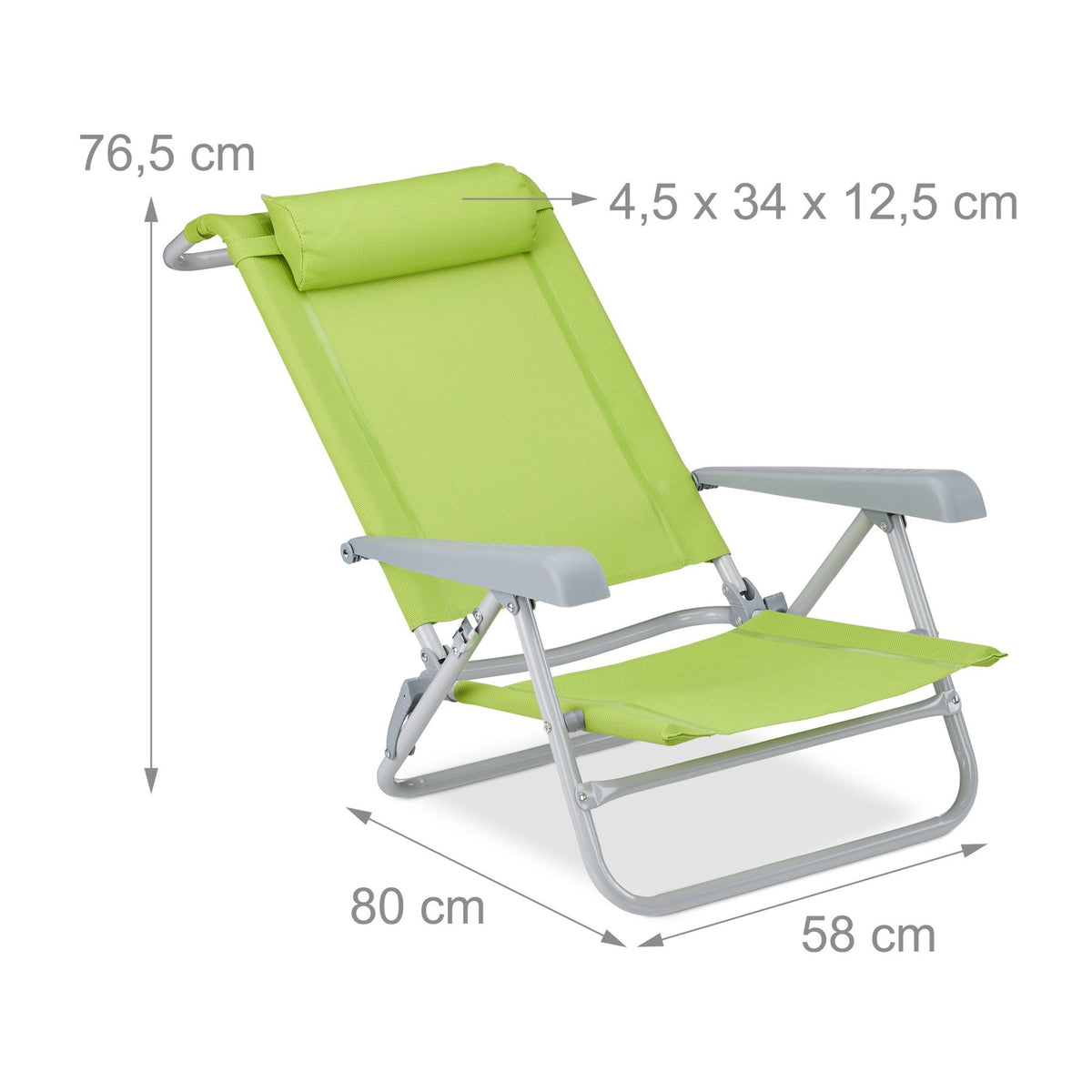 Brass chair with neck pillow