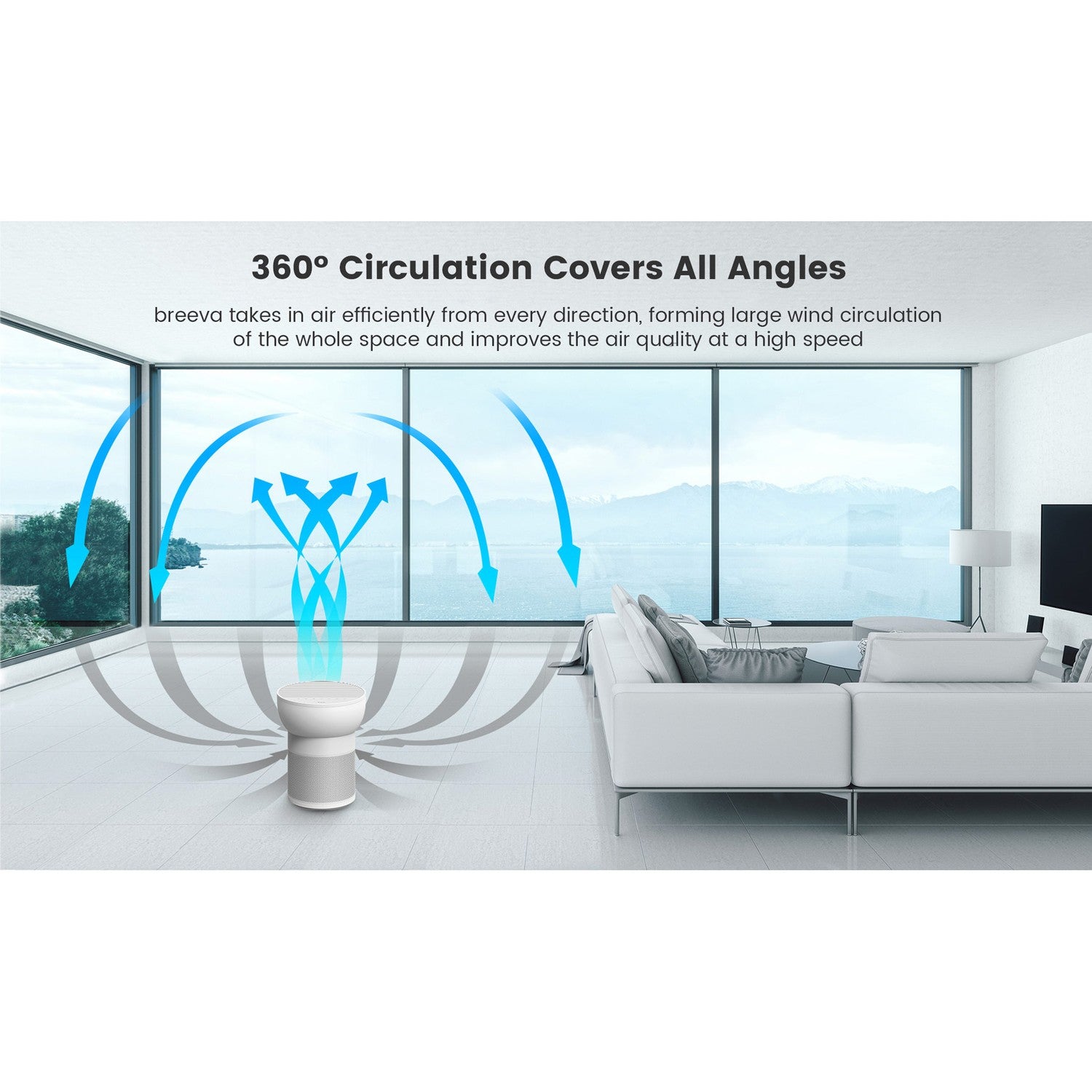 Breeva A2WW Air Purifier 200m3 Wifi GA CADR