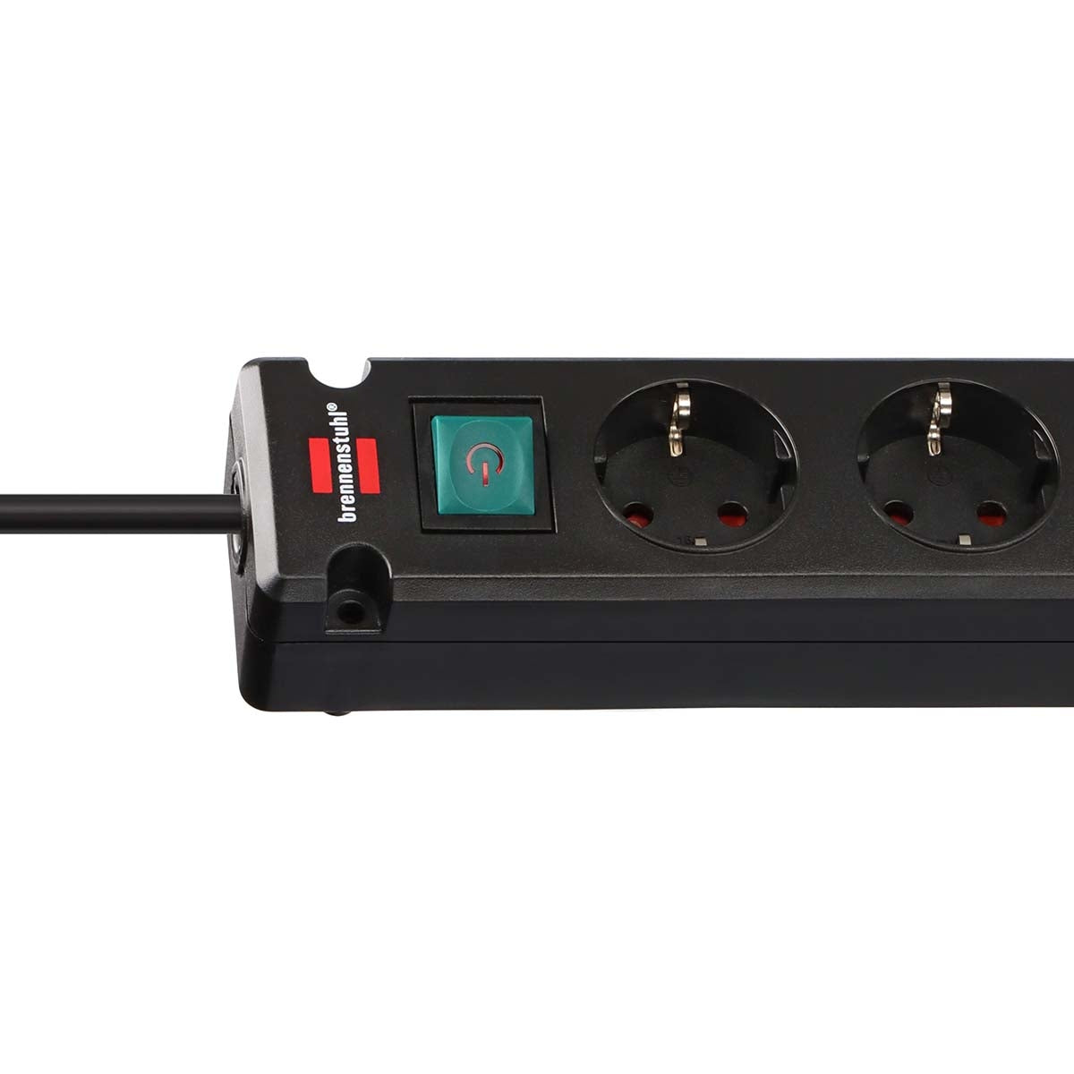 Bremounta power strip with 2 USB C charging sockets 5x black 3m H05VVF3G1.5