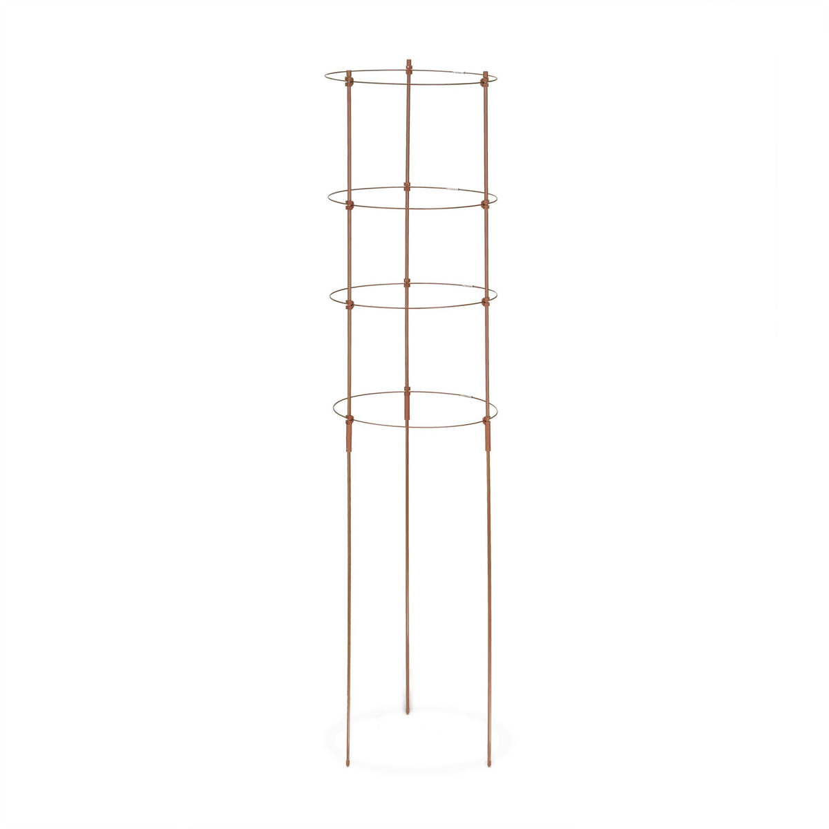 Brown Plant Supports with Rings, 120 cm