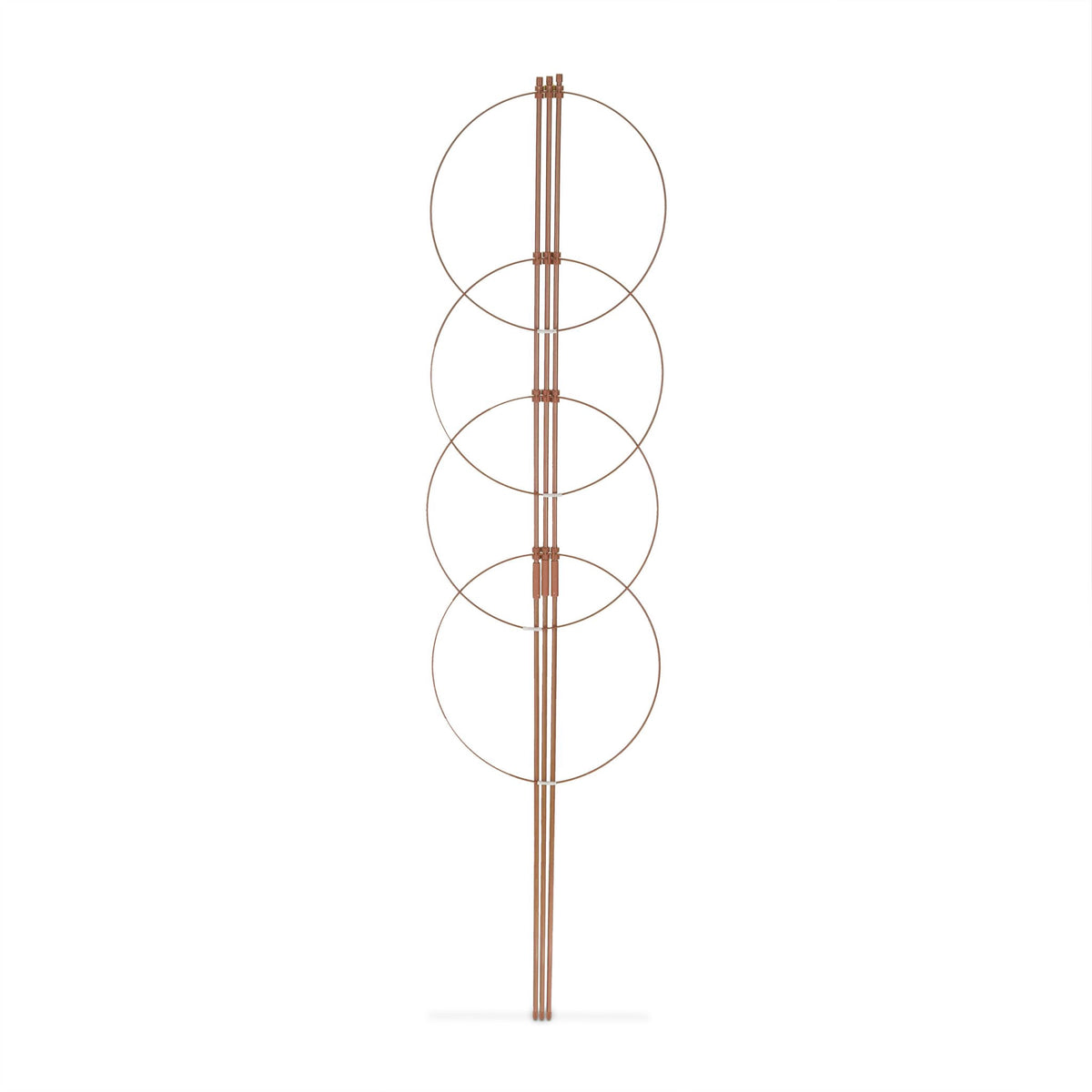 Brown Plant Supports with Rings, 120 cm