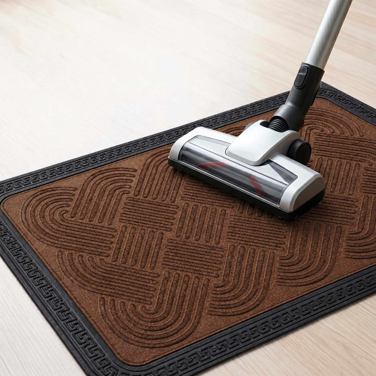 Brown Polypropylene Doormat, 60 x 40 cm, Weatherproof