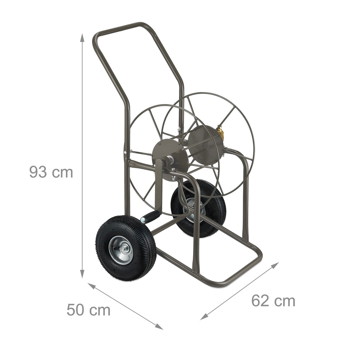 Brown hose cart