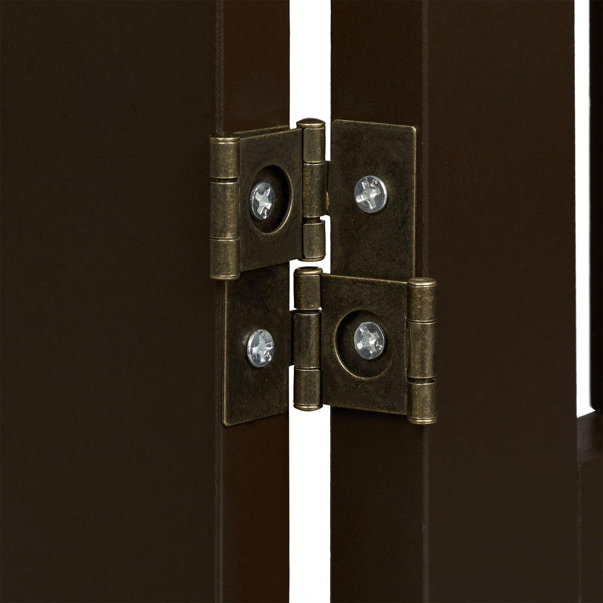 Brown security gate 70 cm