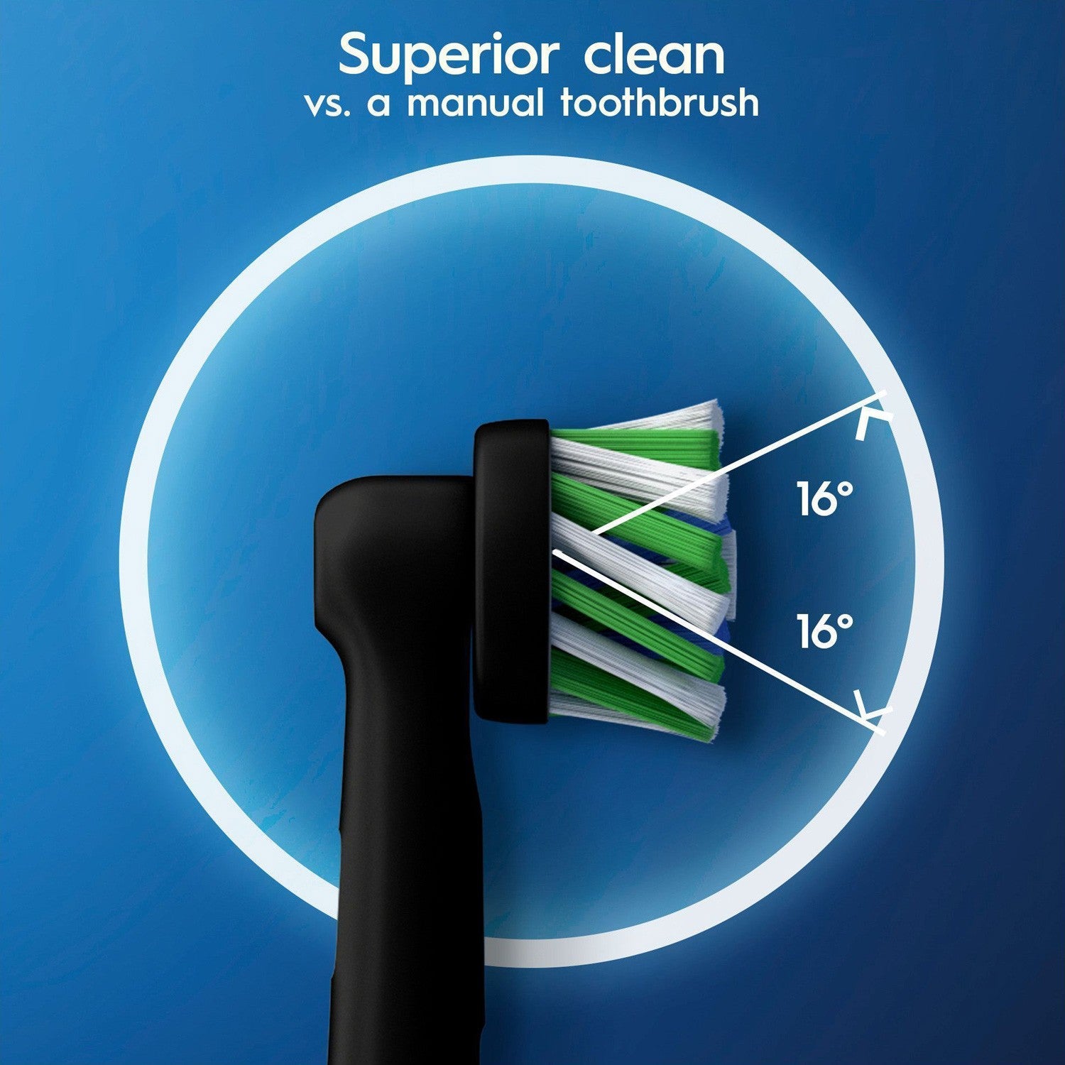 Brush head Cross Action Black 3pcs