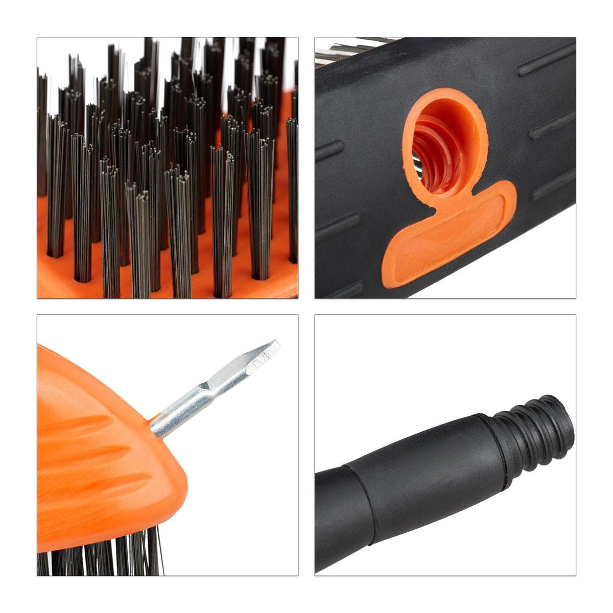 Brush set with telescopic handle