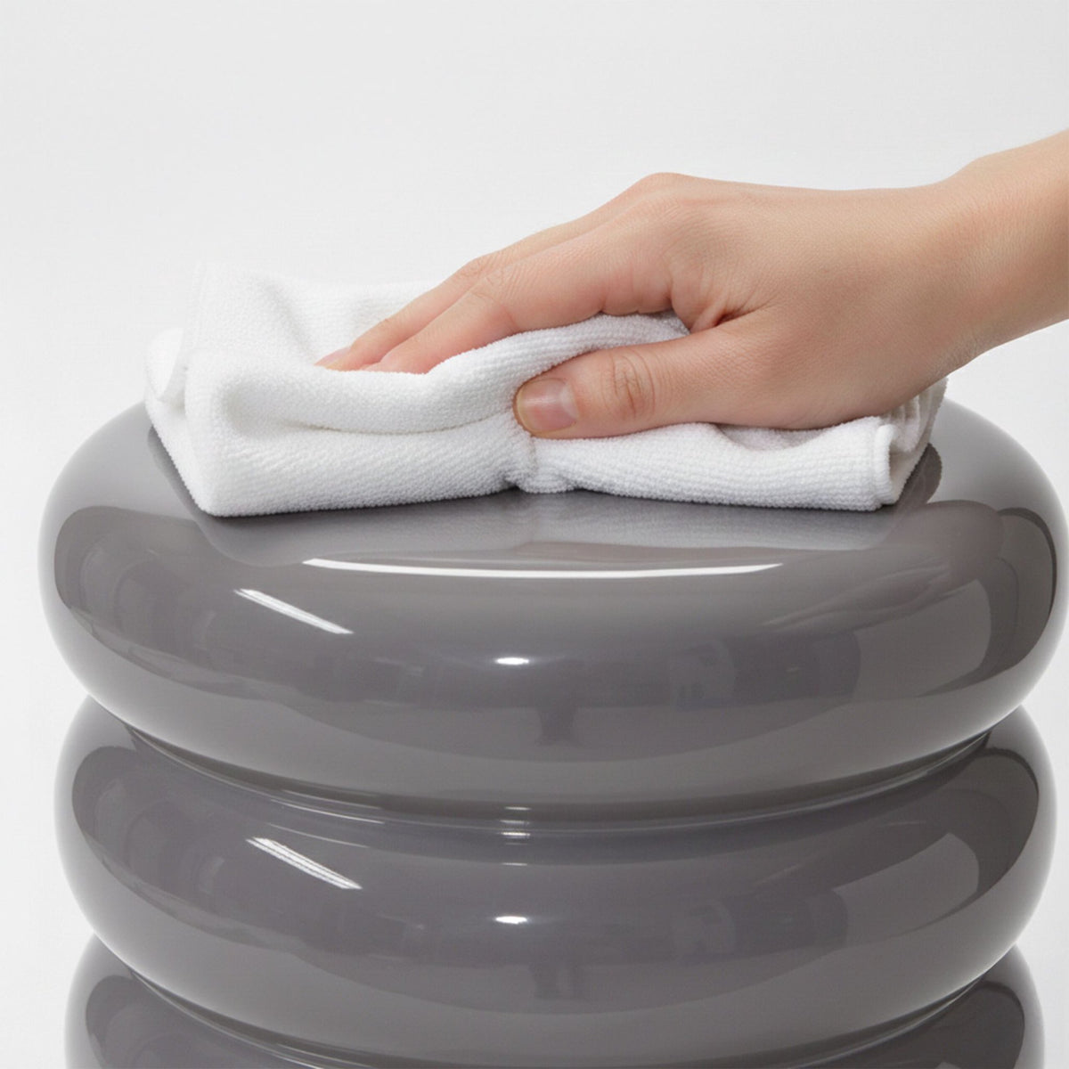Bubble Design Iron Side Table & Stool