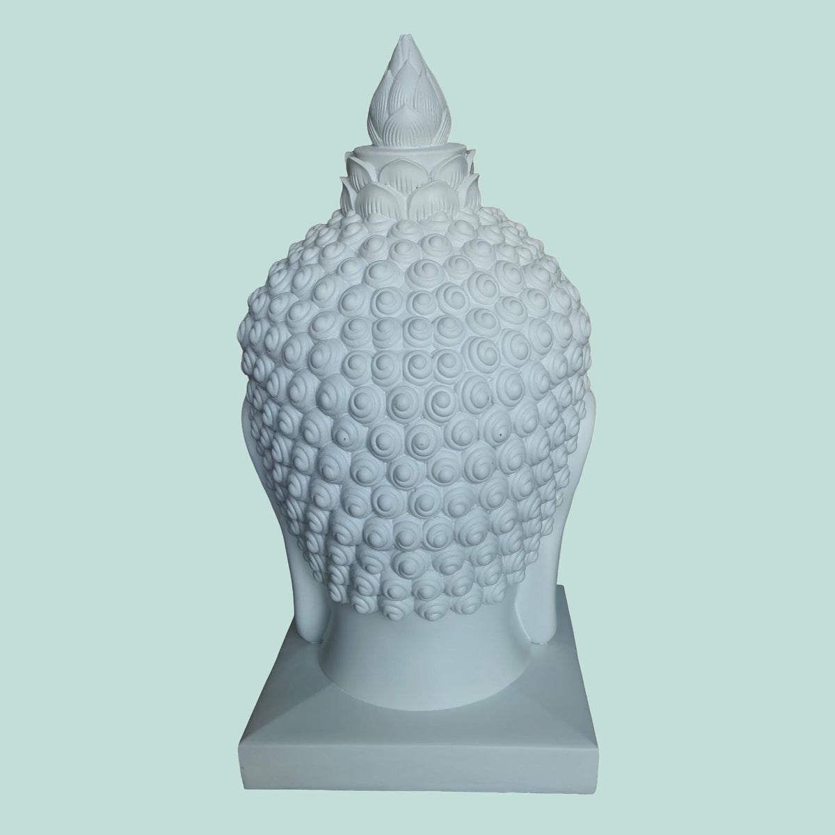 Buddha Head Sculpture, 60cm, Weatherproof Polyresin