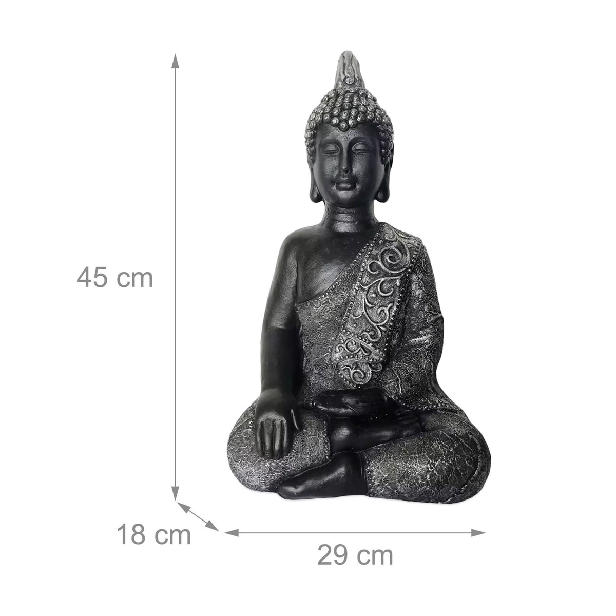 Buddha Statue 45cm – Zen Indoor/Outdoor Decor