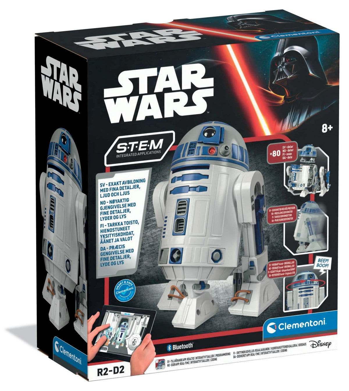 Build Your Own R2-D2 Robot Kit, 80 Pieces, App-Controlled