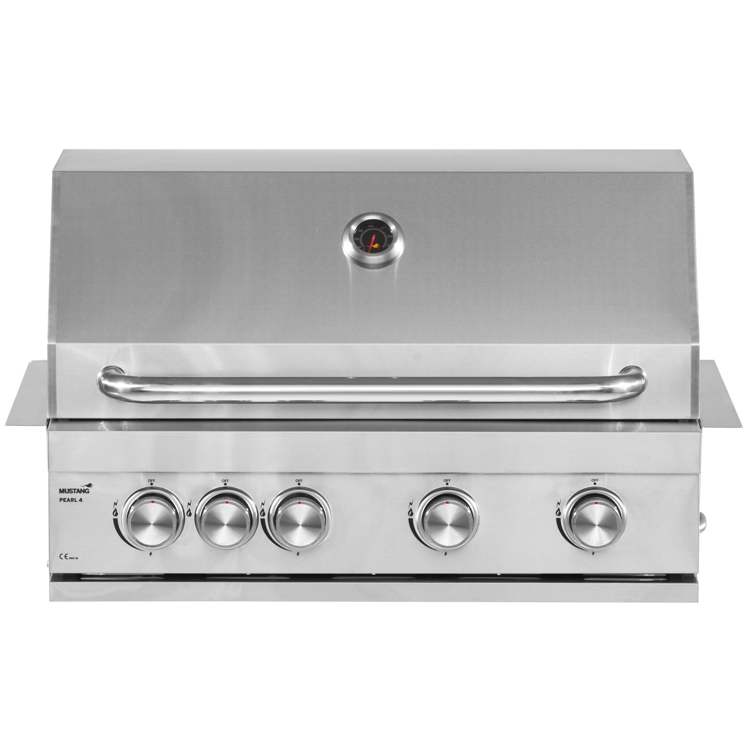 Built-In Gas Grill, 4 Burners, Stainless Steel
