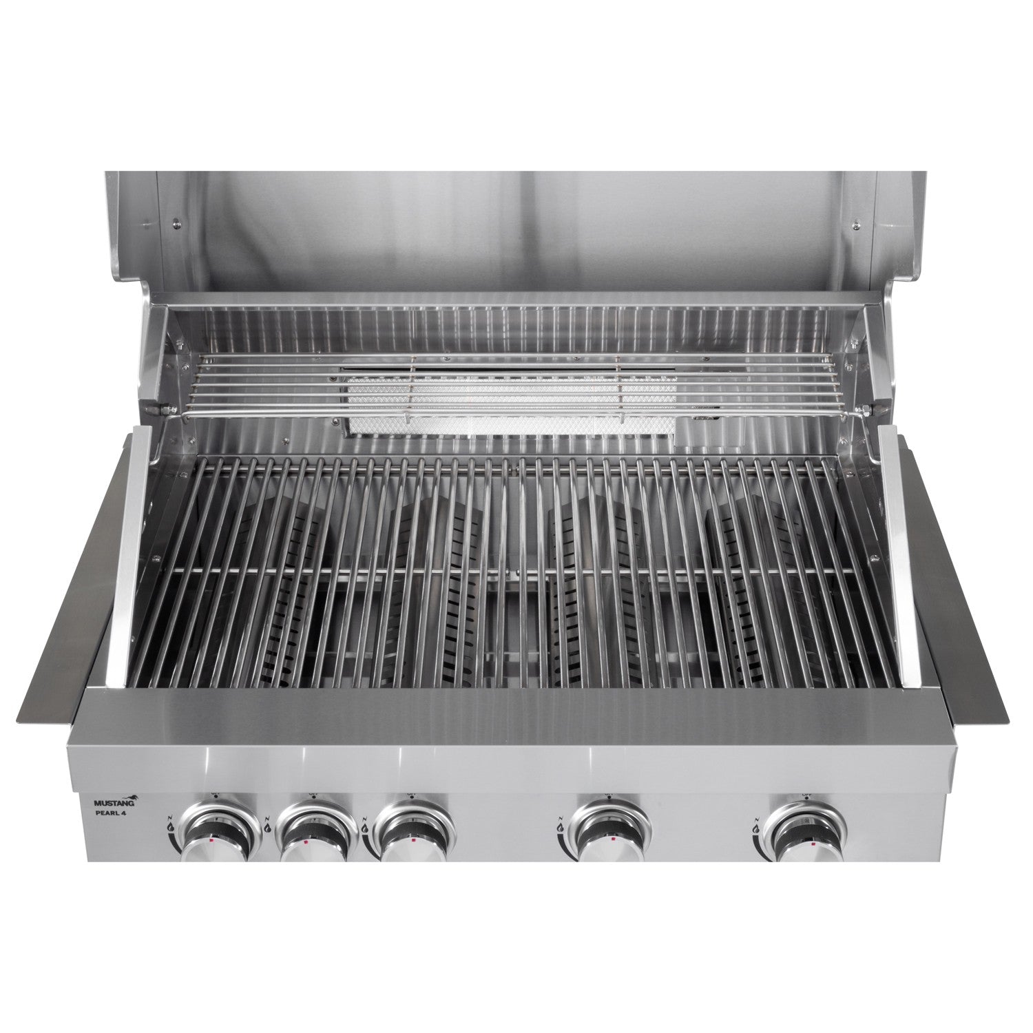 Built-In Gas Grill, 4 Burners, Stainless Steel