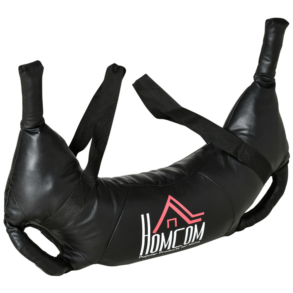 Bulgarian Bag 20Kg Strength Training Bag For Effective Weight Training, With Handles And Carrying Straps, Metal Sand, Black