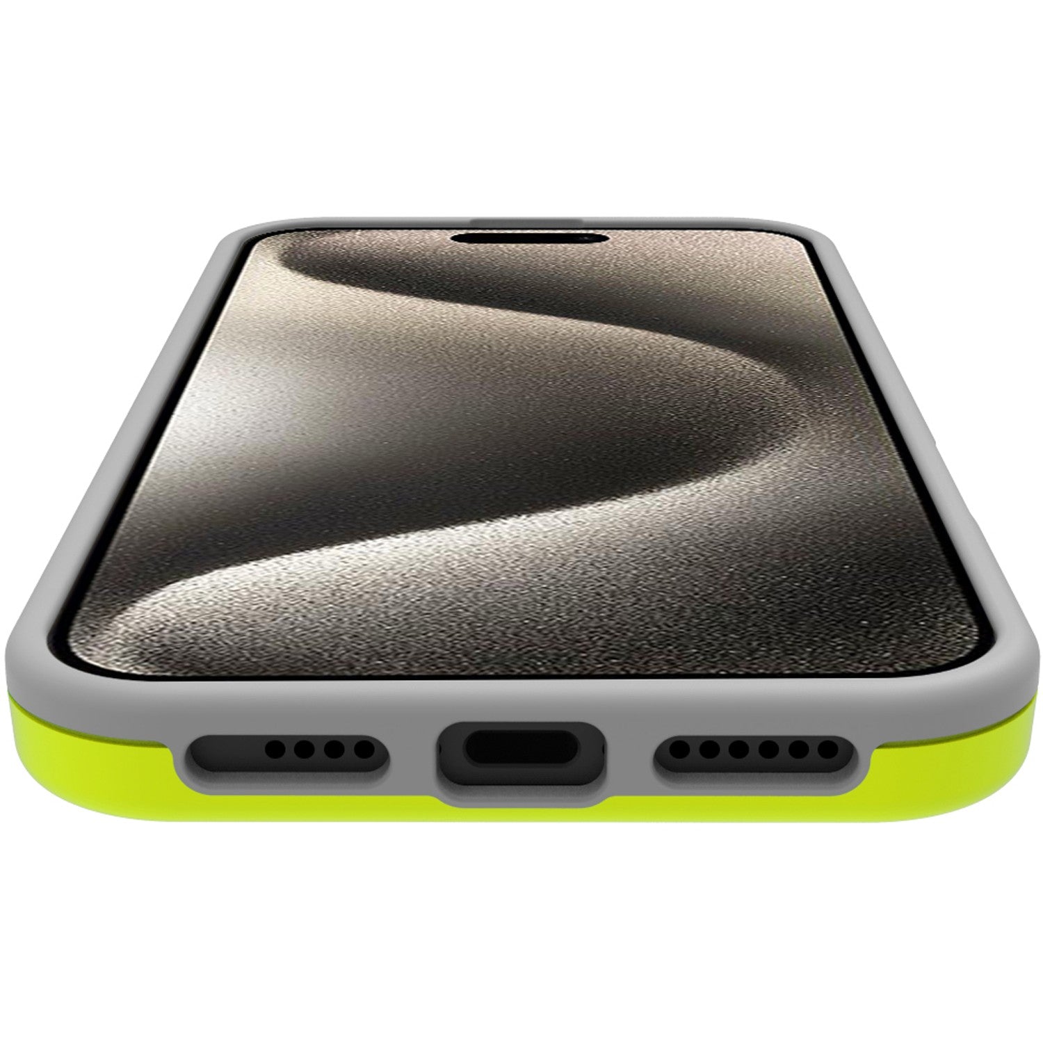 Bumper iPhone 16 Pro Max White/Lime Green