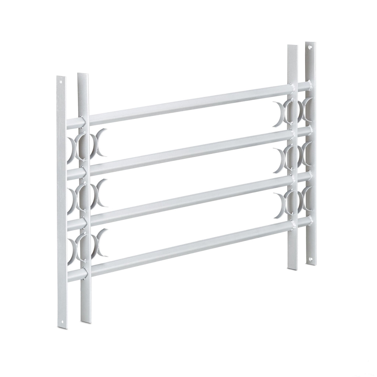 Burglary protection with extendable window grill