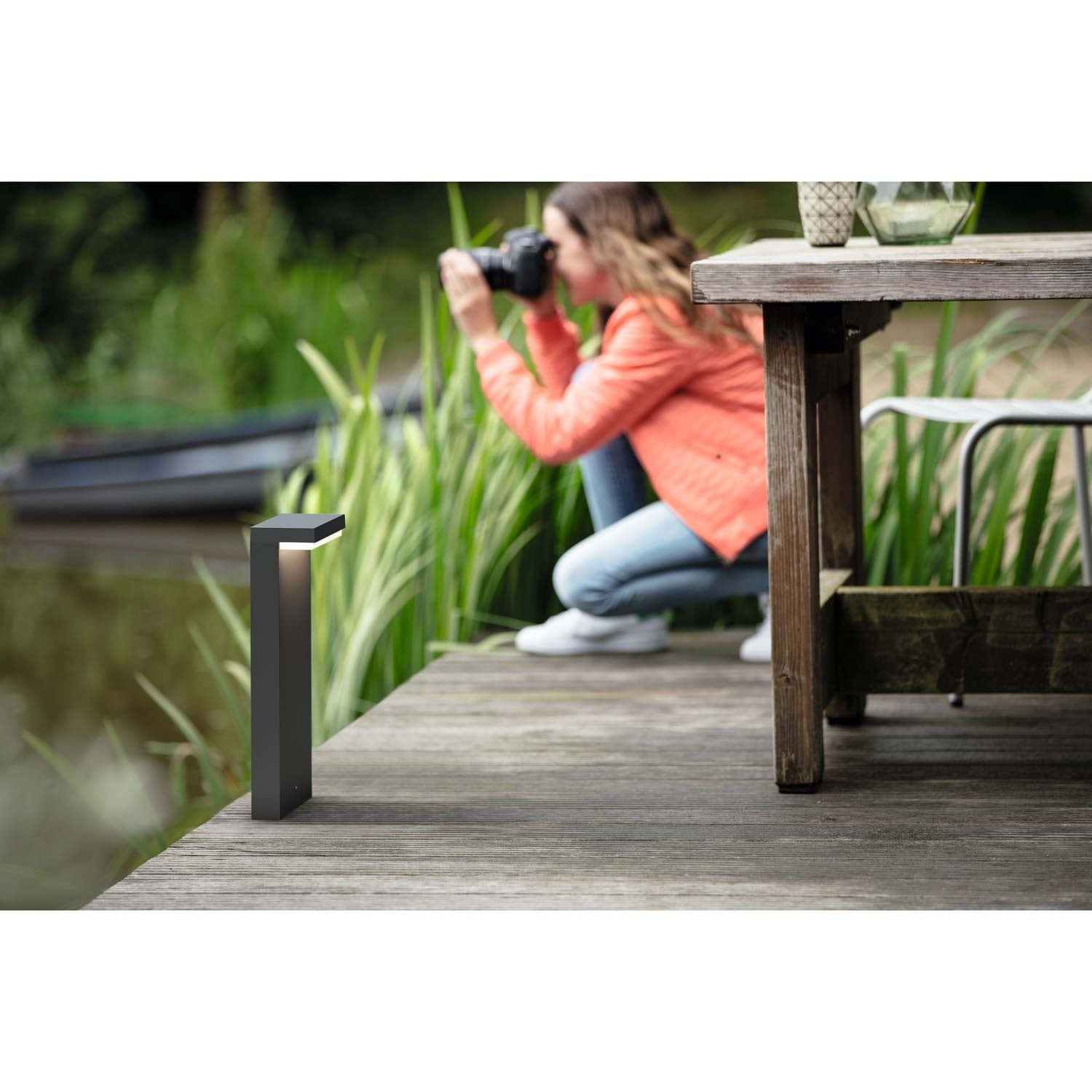 Bustan Pedistal Ultra Efficient LED 3.8W 800lm Anthracite