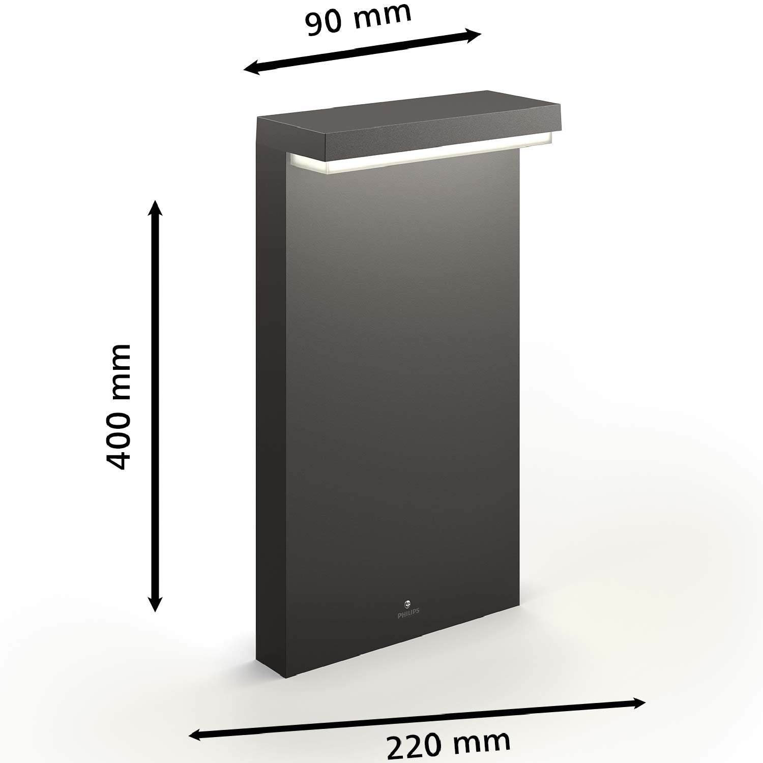 Bustan Pedistal Ultra Efficient LED 3.8W 800lm Anthracite