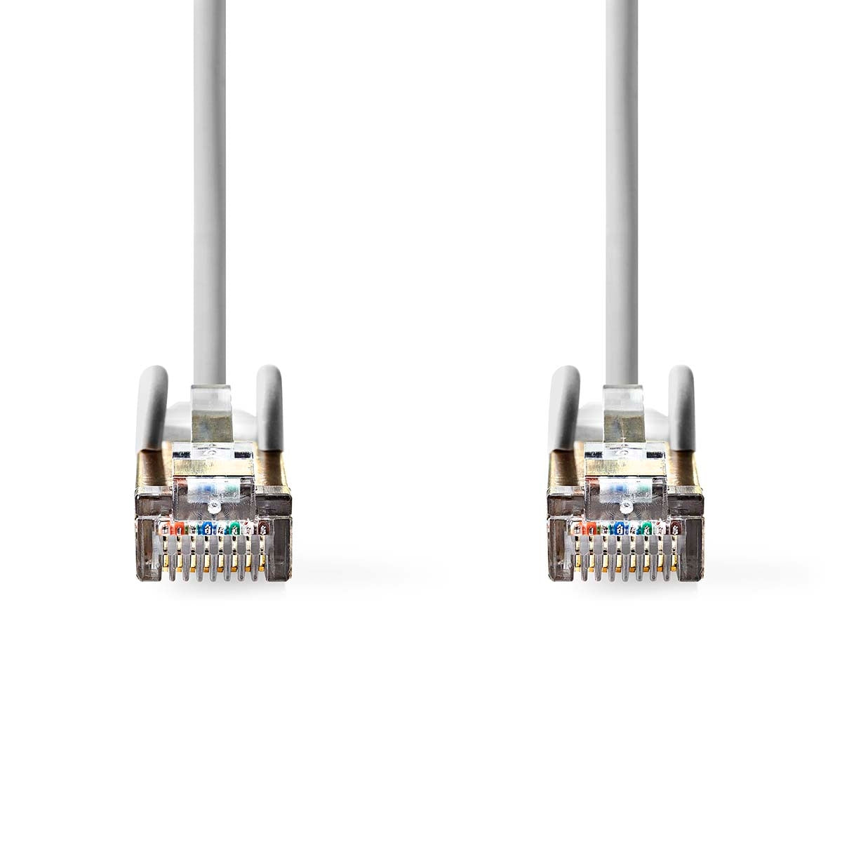 CAT5e network cable | SF/UTP | RJ45 male | RJ45 male | 0.50 m | Round | PVC | Gray | Label