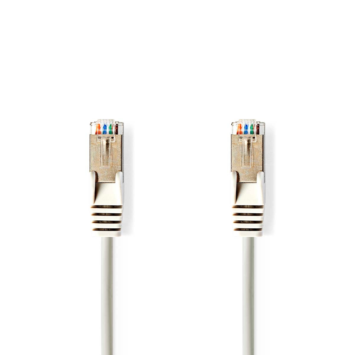 CAT5e network cable | SF/UTP | RJ45 male | RJ45 male | 1.50 m | Round | PVC | Gray | Envelope