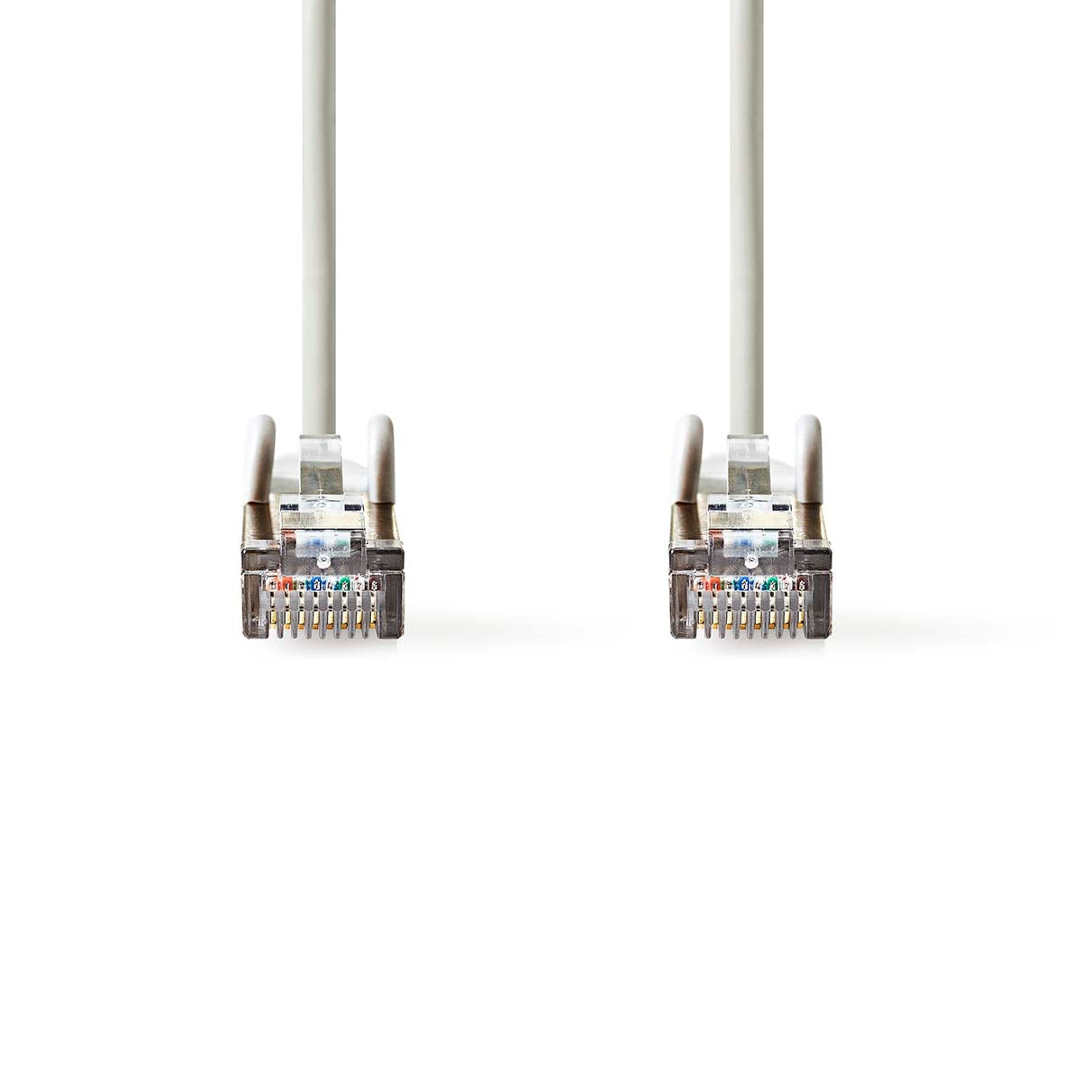 CAT5e network cable | SF/UTP | RJ45 male | RJ45 male | 1.50 m | Round | PVC | Gray | Envelope