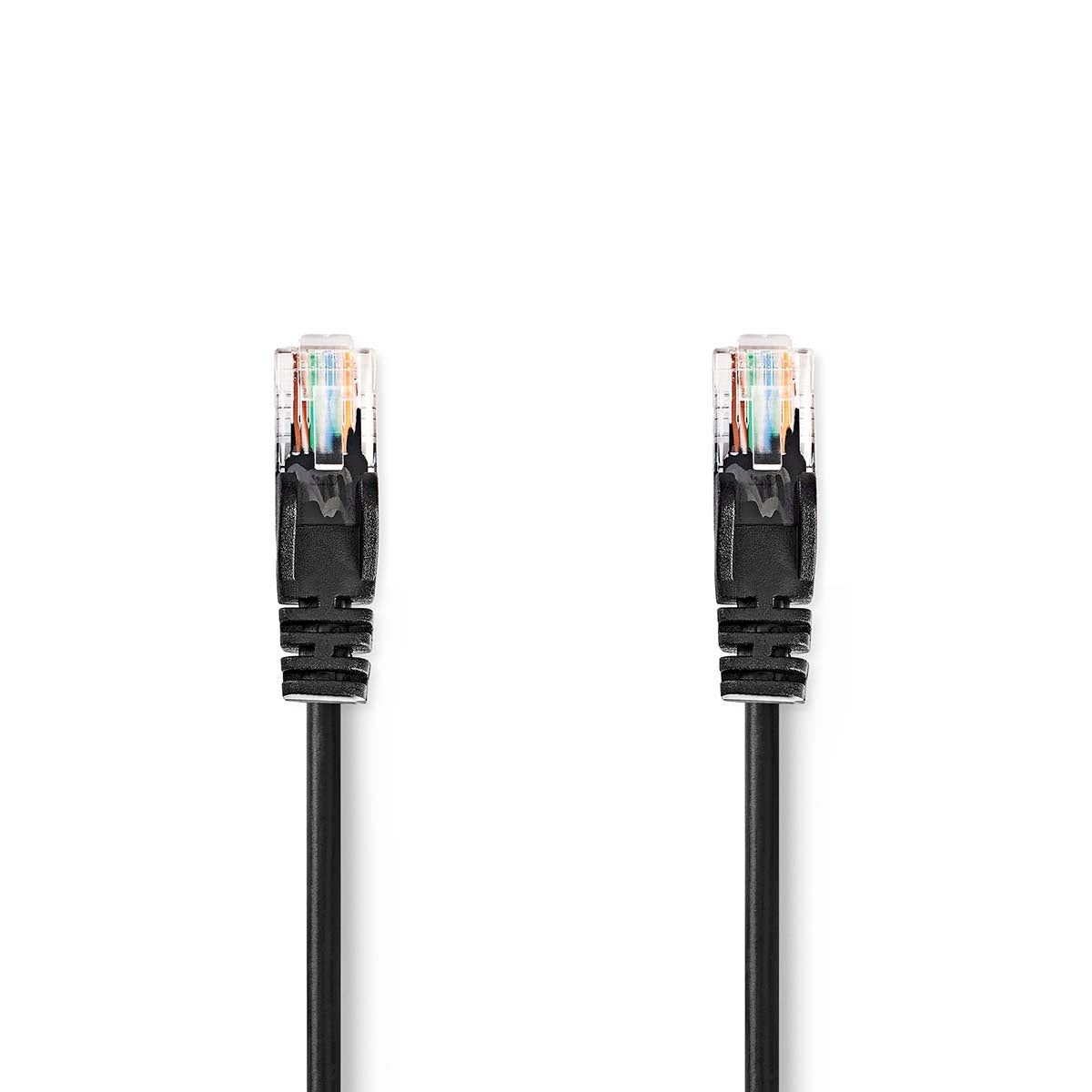 CAT5e network cable | U/UTP | RJ45 male | RJ45 male | 0.50 m | Round | PVC | Black | Envelope