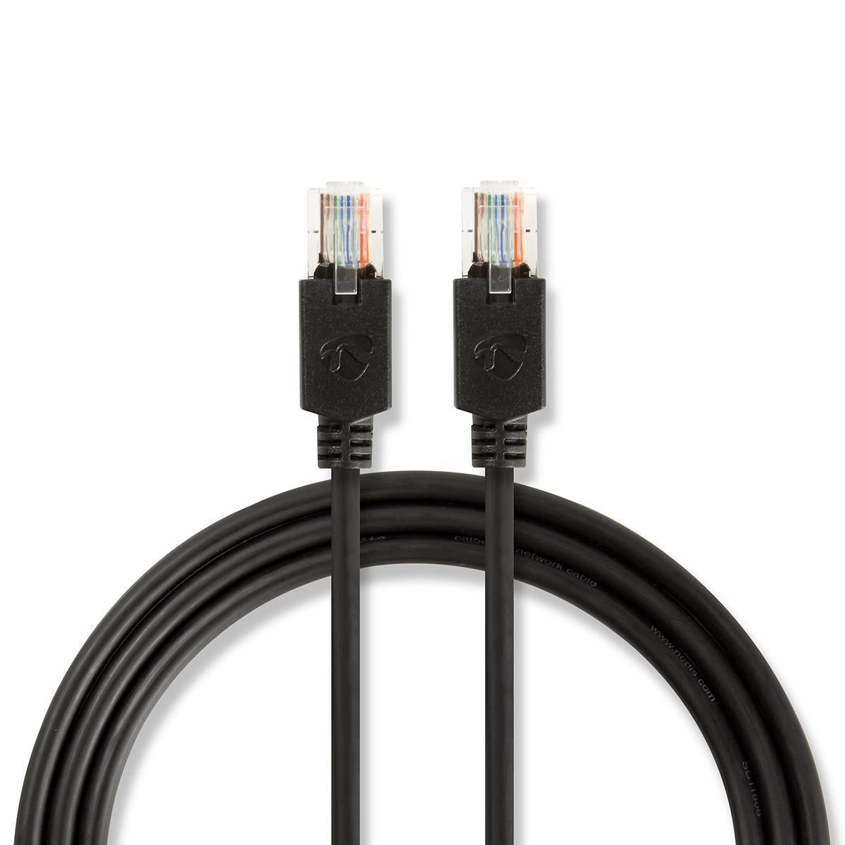 CAT5e network cable | U/UTP | RJ45 male | RJ45 male | 15.0 m | Round | LSZH | Anthracite | Cardboard box with window