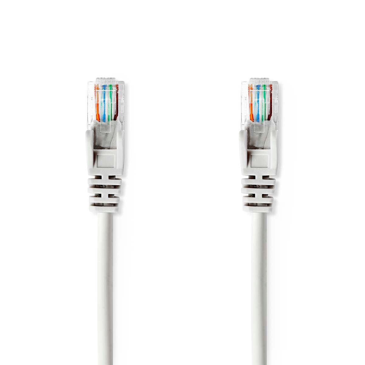 CAT5e network cable | U/UTP | RJ45 male | RJ45 male | 2.00 m | Round | PVC | Gray | Plastic bag